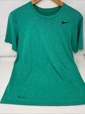 Nike Heather Teal Green Dri-FIT Short Sleeve Tee Size:M